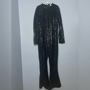 Target Black Sequin Jumpsuit Youth‎ Size